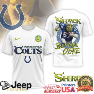 Indianapolis Colts Shrek Beware Ogre Nfl Shirt Design