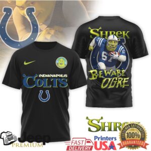 Indianapolis Colts Shrek Beware Ogre Nfl Shirt Design
