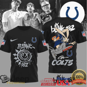 Indianapolis ColtsOfficial NFL Blink 182 3D Shirt Indianapolis ColtsOfficial NFL Blink 182 3D Shirt