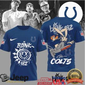 Indianapolis ColtsOfficial NFL Blink 182 3D Shirt