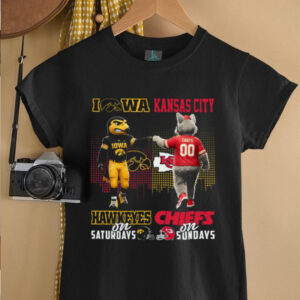 Iowa Hawkeyes & Kansas City Chiefs Fan t shirt Iowa Hawkeyes & Kansas City Chiefs Fan t shirt