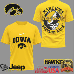 Iowa Hawkeyes Official NCAA Grateful Game Day 3D Shirt