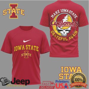 Iowa State Cyclones Official NCAA Grateful Game Day 3D Shirt