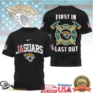 Jacksonville Jaguars Firefighter Dept First In Last Out T Shirt