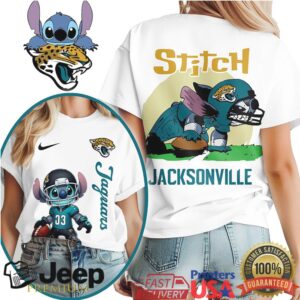 Jacksonville Jaguars NFL Stitch Charging 3D Shirt