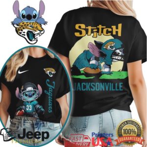 Jacksonville Jaguars NFL Stitch Charging 3D Shirt