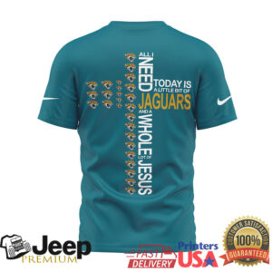 Jacksonville Jaguars Official NFL Faith Over Fear 3D Shirt