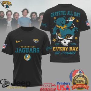 Jacksonville Jaguars Official NFL Grateful Dead Fan 3D Shirt