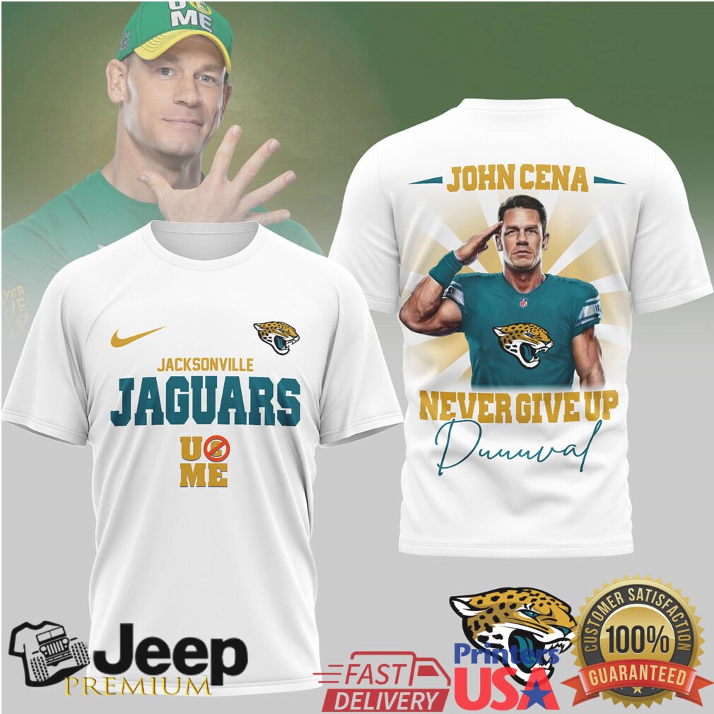 Jacksonville Jaguars Official NFL John Cena Fan 3D Shirt Jacksonville Jaguars Official NFL John Cena Fan 3D Shirt