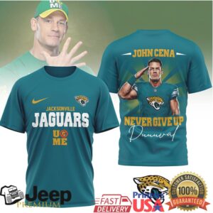 Jacksonville Jaguars Official NFL John Cena Fan 3D Shirt