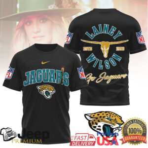 Jacksonville Jaguars Official NFL Lainey Wilson Fan 3D Shirt