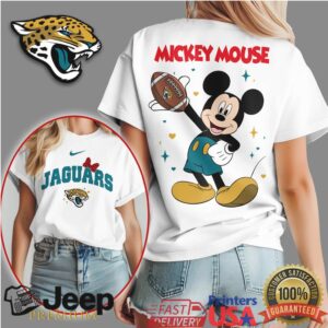 Jacksonville Jaguars Official NFL Mickey Mouse Fan 3D Shirt NY Jacksonville Jaguars Official NFL Mickey Mouse Fan 3D Shirt NY