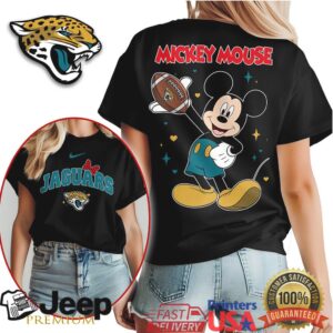 Jacksonville Jaguars Official NFL Mickey Mouse Fan 3D Shirt NY