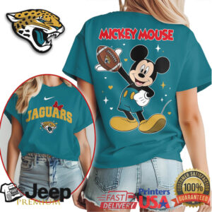 Jacksonville Jaguars Official NFL Mickey Mouse Fan 3D Shirt NY
