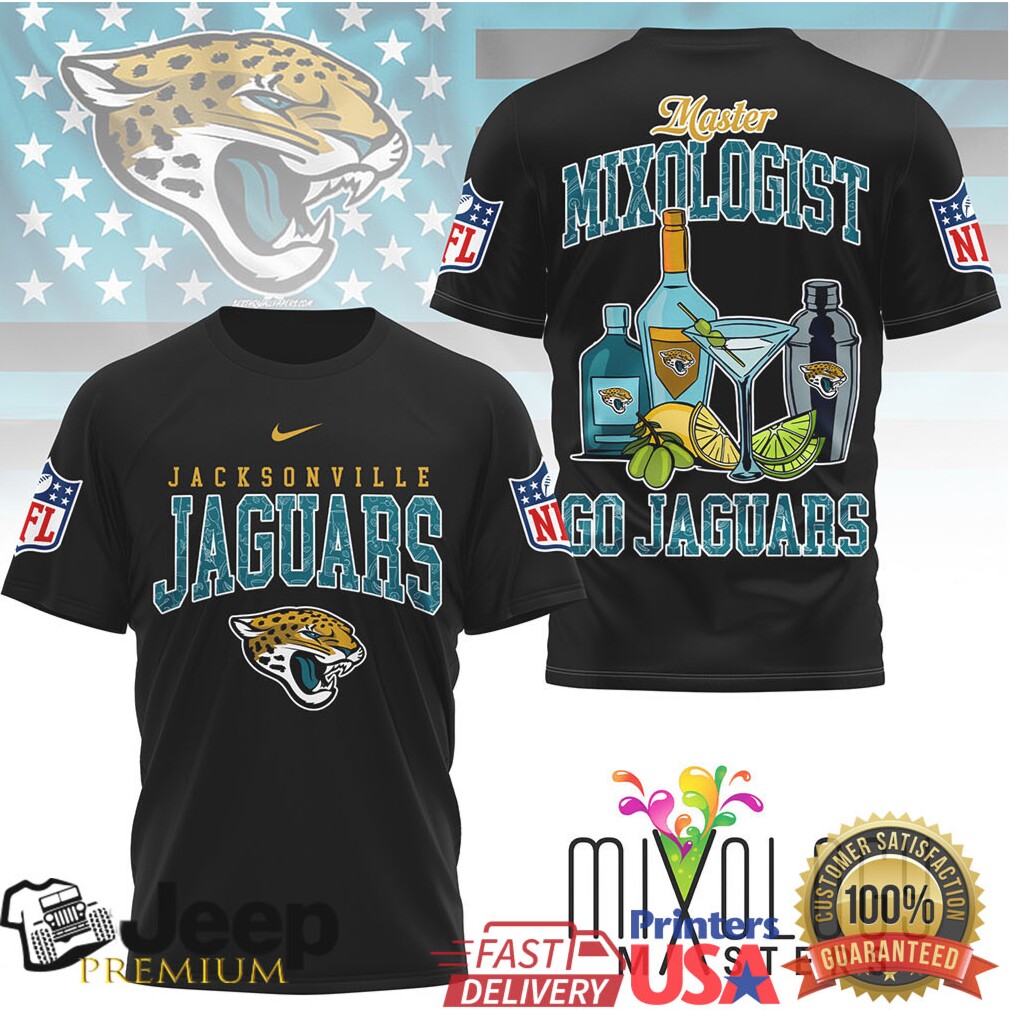 Jacksonville Jaguars Official NFL Mixologist Fan 3D Shirt Jacksonville Jaguars Official NFL Mixologist Fan 3D Shirt