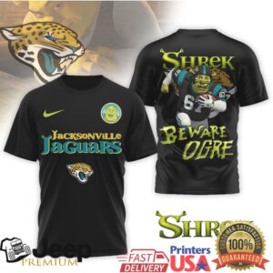 Jacksonville Jaguars Official NFL Shrek 3D Shirt