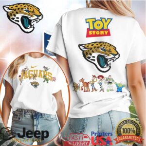 Jacksonville Jaguars x Toy Story Crew White Cotton Tee