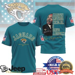 Jacksonville JaguarsOfficial NFL Martin Luther King JR. Day 3D Shirt