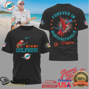 Jimmy Buffett Forever In Margaritaville Miami Dolphins NFL T Shirt
