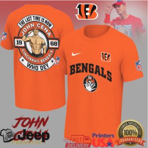 John Cena Cincinnati Bengals Who Dey Nfl Tshirt