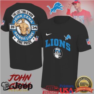 John Cena Detroit Lions One Pride Farewell Tshirt
