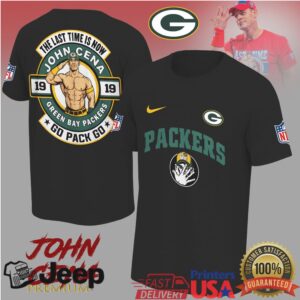 John Cena Green Bay Packers Go Pack Go Tshirt