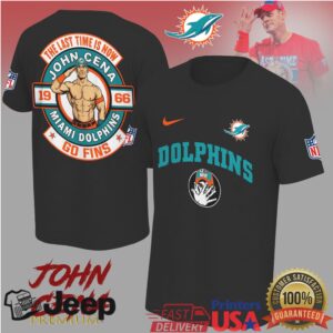John Cena Miami Dolphins Go Fins Nfl Tshirt