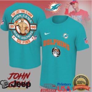 John Cena Miami Dolphins Go Fins Nfl Tshirt