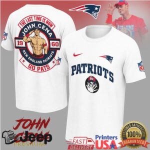John Cena New England Patriots Go Pats Farewell Tshirt