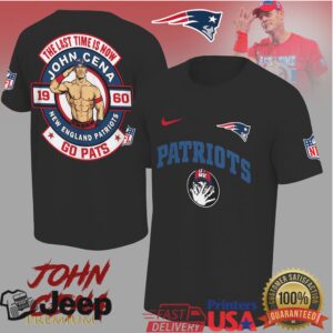 John Cena New England Patriots Go Pats Farewell Tshirt
