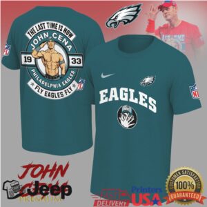 John Cena Philadelphia Eagles Farewell Tour Tshirt