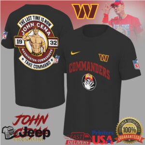 John Cena Washington Commanders Take Command Nfl Tshirt