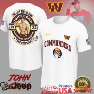 John Cena Washington Commanders Take Command Nfl Tshirt