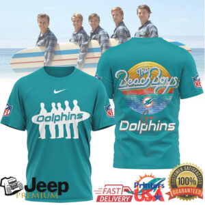 Miami Dolphins Official NFL The Beach Boys 3D Shirt