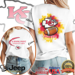 Kansas City Chiefs Go Chiefs NFL Turning Point Football Tee