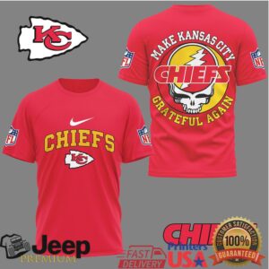 Kansas City Chiefs Grateful Dead “Make Kansas City Grateful Again” T Shirt