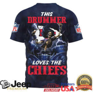 Kansas City Chiefs Official NFL Drummer 3D Shirt
