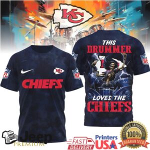 Kansas City Chiefs Official NFL Drummer 3D Shirt