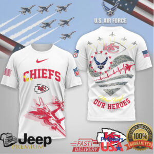 Kansas City Chiefs Official NFL US Air Force 3D Shirt