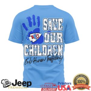 Kansas City Chiefs Save Our Children End Human Trafficking Tee
