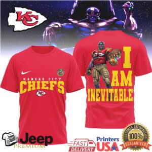 Kansas City Chiefs Thanos I Am Inevitable T Shirt
