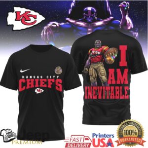 Kansas City Chiefs Thanos I Am Inevitable T Shirt