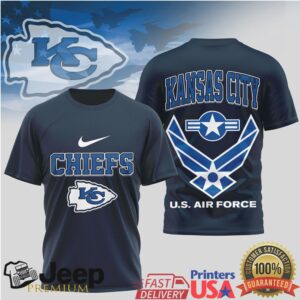 Kansas City Chiefs Us Air Force Military Tshirt