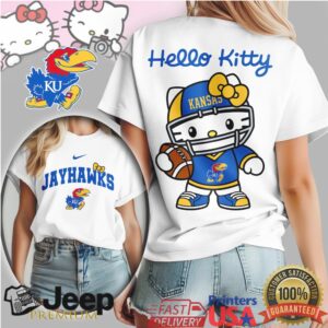 Kansas Jayhawks Official NCAA Hello Kitty Women's Shirt