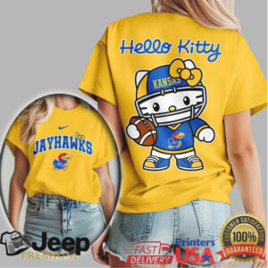 Kansas Jayhawks Official NCAA Hello Kitty Women's Shirt
