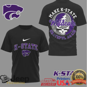Kansas State Wildcats Official NCAA Grateful Game Day 3D Shirt