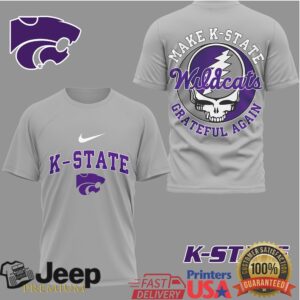 Kansas State Wildcats Official NCAA Grateful Game Day 3D Shirt