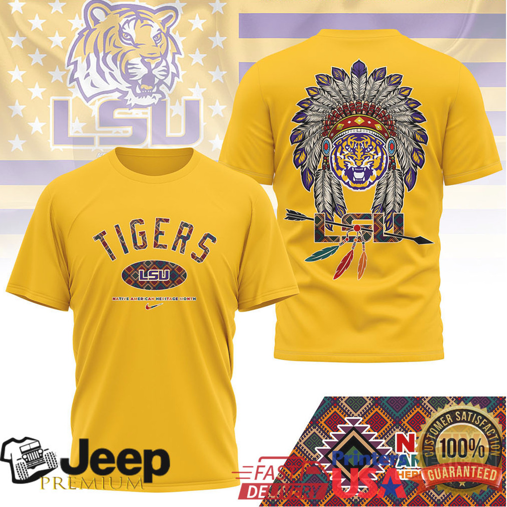 LSU Tigers Official NCAA Native American Heritage Month 3D Shirt LSU Tigers Official NCAA Native American Heritage Month 3D Shirt