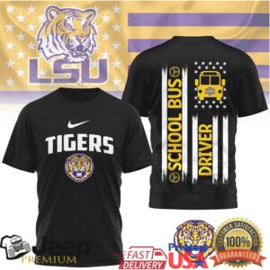 LSU Tigers Official NCAA School Bus Driver 3D Shirt
