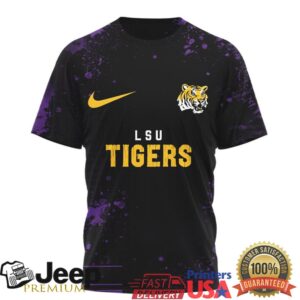 LSU Tigers Official NCAA Skeleton Halloween 3D Shirt